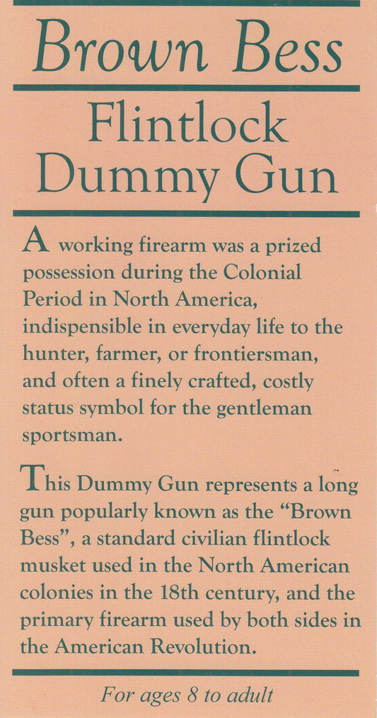 650. Brown Bess Dummy Gun