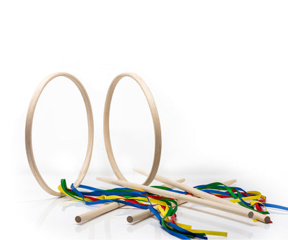 Cooperman HistoryLives Game of Graces, with our own steam bent solid wood hoops.