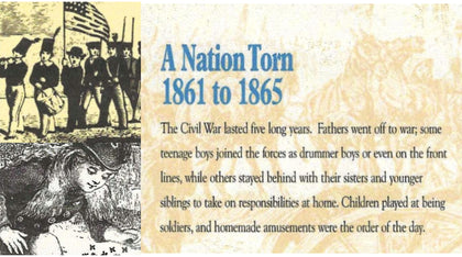 A Nation Torn, 1861 to 1865 - Historical Museum Timeline Products