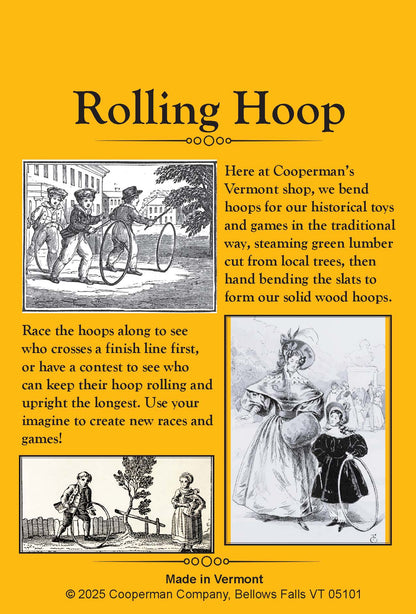 Cooperman rolling hoop insert card back