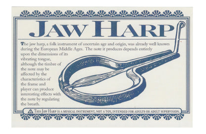 311. Beginner Jaw Harp with Instruction & History Insert
