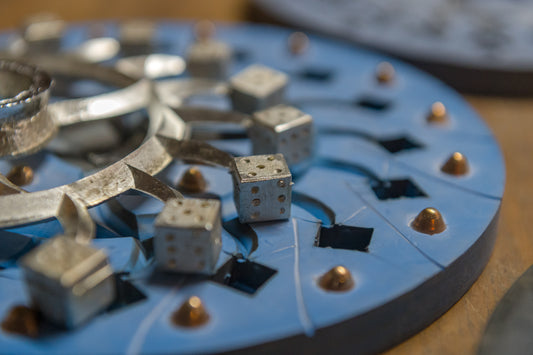 Cooperman HistoryLives mold for pewter dice